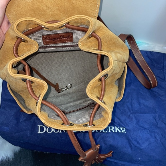 Dooney & Bourke Medium Nubuck Drawstring Backpack - Picture 12 of 16